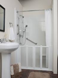 The dark color which produces by marble shower tile in this small walk in shower looks perfect with the curved glass brick wall. No Door Walk In Shower Ideas And Facts You Must Know Homedecorite