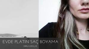 Evde Platin Sac Nasil Boyanir Ebru Karacar Youtube