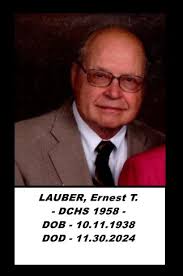 Passing of Ernest T. Lauber, Dundee Community High School Class of 1958