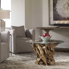 The driftwood is gathered from the islands around texas and calif driftwood art is a perfect blend of art and nature. Driftwood Coffee Table Uttermost