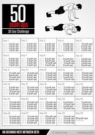 50 Push Ups Challenge Push Up Challenge Workout Challenge