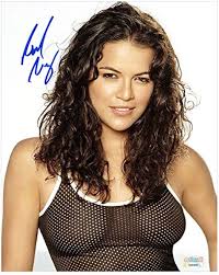 Michelle Rodriguez Autographed Smile 8x10 Portrait Photo at ...