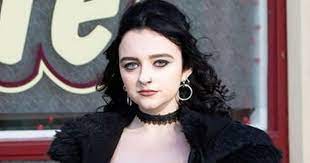 In 2020 mollie won the best newcomer in the nina has a distinctive goth look and personality, which makes her stand out from the other teens on the fabled street. Corrie S Mollie Gallagher Looks Very Different To Goth Nina On Filming Break Flipboard