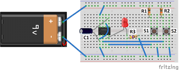 This project uses a static sensitive part, the cmos 555. 555 Timer Basics Bistable Mode