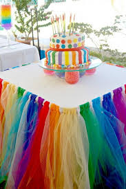 The most colorful outdoor rooms we've ever seen. Diy Rainbow Party Decorating Ideas For Kids Hative
