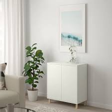 eket エーケト キャビネットコンビネーション 脚付き ホワイト 木製 ikea ikea キャビネット キャビネット イケア