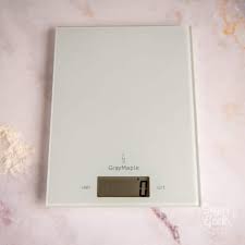 a digital kitchen scale for baking