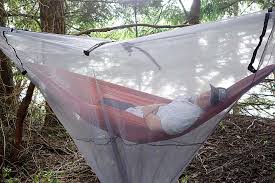 Relax and listen to the sound of rain, crickets, birds. Hammock Mosquito Net Exped Usa