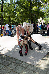 Junko might actually be the most talented among them, and that might partly be what makes her so scary. File Cosplayers Of Mukuro Ikusaba And Junko Enoshima Danganronpa In Ff24 20140727 Jpg Wikimedia Commons