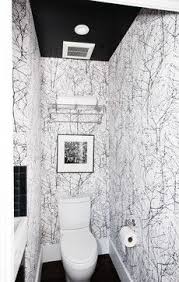 Black And White Wallpaper For Small Bathroom Boldly Patterned Powder Rooms Qb Blog Modern Powder Rooms Small Bathroom Wallpaper Powder Room Wallpaper