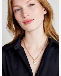 Kate spade k initial necklace online