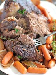 Slow Cooker Pot Roast With Red Wine Sweet And Savory Meals Recipe Pot Roast Pot Roast Slow Cooker Sirloin Roast Recipes