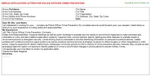I have always been interested in criminology from an early age and have studied related subjects to it at both gcse and a level. Crime Application Letters
