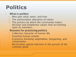 Feb 14, 2015 · muhammad zahid. Politics The State Nation What Is Politics 1 Who Gets What When And How 2 The Authoritative Allocation Of Values 3 The Process By Which The Community Ppt Download