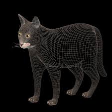 Black Cat 3d Model Black Cat Model Cat Model Grey Cats Black Cat