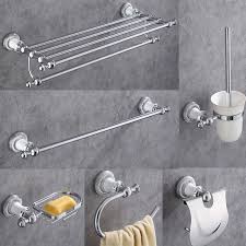 Collection by accessories and style tips. Aobite Chrome Bathroom Accessories Set Wall Mount Towel Rack Bathroom Hardware Bathroom Hanging Rack Bath Toilet Shelf Sets 5300 Bath Hardware Sets Aliexpress