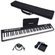 Come and experience this piano at keyboard concepts fountain valley! Dulcette 88 Key Portable Electric Piano Keyboard Built In Amplifying Speakers Semi Weighted Keys Electronic Keyboard Piano Midi Usb Bluetooth Free Carrying Bag Dc 11 Black In Dubai Uae Whizz Stage Digital Pianos