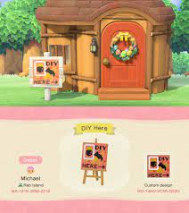 A Useful Sign For Guests Visiting To Get Diy Recipes From Villagers Ac Newhorizons New Animal Crossing Animal Crossing Qr Animal Crossing