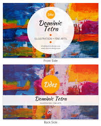 Painting business cards page 85 of 90. Colorful Painter Business Card Template