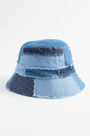 Uo Frayed Patchwork Bucket Hat Urban Outfitters Outfits With Hats Denim Hat Hat Fashion