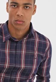 Camisa John John Reta Pablo Azul-Marinho