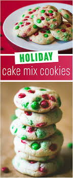 Holiday Cake Mix Cookies Christmas Cake Batter Cookies Recipe Cookies Recipes Christmas Cake Mix Easy Holiday Cookies