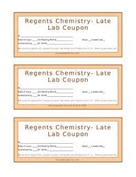 Lab Coupon For Late Labs High School Chemistry Teaching Chemistry Student Motivation