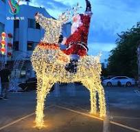 Waterproof LED Christmas Deer 3D Animal String Motif Lights ...