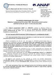 Stabilirea perioadei fiscale pentru contributiile sociale si impozitul pe veniturile salariale. Anunt F 220 Ianuarie 2018
