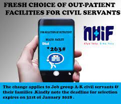We did not find results for: Nhif Kenya On Twitter You Can Choose Afresh Your Outpatient Facility If You Are A Civil Servant The Change Applies To Job Group A K Civil Servants And Their Families Kindly Note The