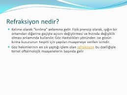 Refraksiyon Kusurlari Ve Lenslerle Duzeltme Teknikleri Ppt Indir