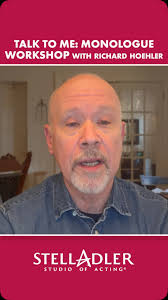 Our monologue workshop begins next week! TALK TO ME is a multi-session  monologue workshop led by Richard Hoehler. His extensive experience  creating, performing, and coaching monologues centers