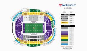 University Of Michigan Stadium Map Vikings Seating Chart At