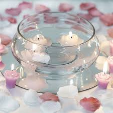 7 Floating Candle Glass Bowls Wedding Party Centerpieces Floating Candles Bowl Floating Candles