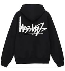 Stussy Flipped Zip Hoodie (Black)
