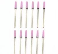 12 Pieces - Tapered #20P Pink Mounted Stones Abrasives HP Points Wheels