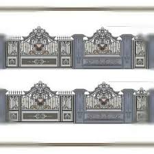 Gambar Pintu Pagar Gerbang Railing Balkon Tangga Besi Tempa Klasik Klasik Besi Ornamen