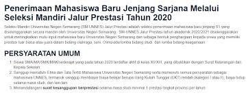 Bagaimana tata cara pendaftaran seleksi jalur mandiri unnes tahun 2021/2022? Bimbel Online Nomor 1 On Twitter Halo Para Pejuang Ptn Pendaftaran Seleksi Mandiri Universitas Negeri Semarang Jalur Prestasi 2020 Khusus Tahun Ini Penerimaan Sm Unnes Jalur Prestasi Dilakukan Dengan Melakukan Unggah Video