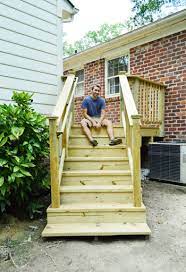An older solution to finishing composite decking ends taken from the interior of the house. How To Build A Deck It S Done Young House Love