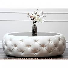 Clean it up and sand the rough edges. Round Tufted Ottoman Coffee Table Ideas On Foter