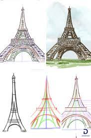 Comment dessiner la Tour Eiffel | Tour eiffel dessin, Tour effeil dessin, Tour  eiffel