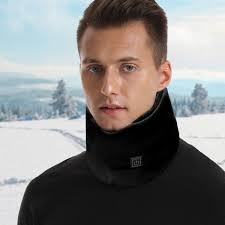 Cső alakú sál, meleg téli gallérral, állítható zsinórral, férfi