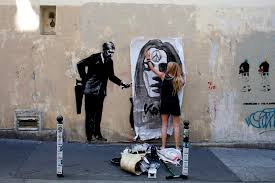 Find the latest shows, biography, and artworks for sale by banksy. Street Artist Banksy Splashes Paris With Works On Migrants News 1130