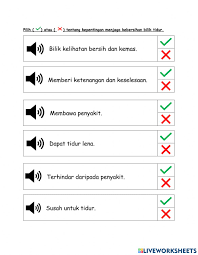 Jika asas kebersihan diri tidak dijaga, tubuh badan akan mudah dijangkiti penyakit dan seterusnya menjejaskan aturan jadual kehidupan kita. Kepentingan Menjaga Kebersihan Bilik Tidur Worksheet