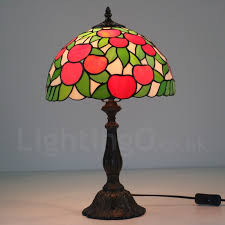 Table lamps do double duty to provide adequate lighting and a visual accent for a room. European Retro Apple Tree Pattern Lamp Shade 12 Inch Stained Glass Desk Lamp Living Room Bedroom Study Room Lightingo Co Uk