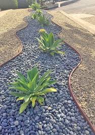 33 Landscaping Garden Ideas With River Rock Garten Landschaftsbau Gartengestaltung Vorgarten Landschaftsbau