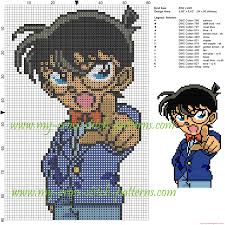 Detective Conan Cross Stitch Pattern Cross Stitch Cross Stitch Embroidery Cross Stitch Patterns