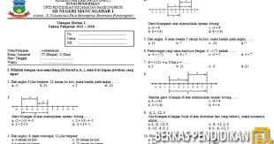 Soal ulangan matematika semester 2. Soal Ulangan Harian Matematika Kelas 4 Semester 2 Sd Berkas Pendidikan
