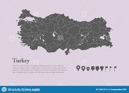 Posts both in english and turkish are welcome. Vector Turkey Country Map Provinz Oder Bezirk Vektor Abbildung Illustration Von Reise Konzept 159313114