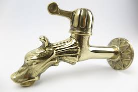 Wasserhahn Aussenwasserhahn Messing Antik Drachenkopf Golden Speier Messing Wasserhahn Jugendstil